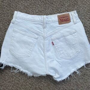 SOLD Levi's 501 Classic White Jean Shorts